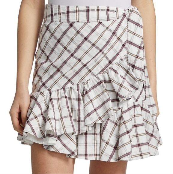 Veronica Beard Memphis Ruffle Miniskirt
